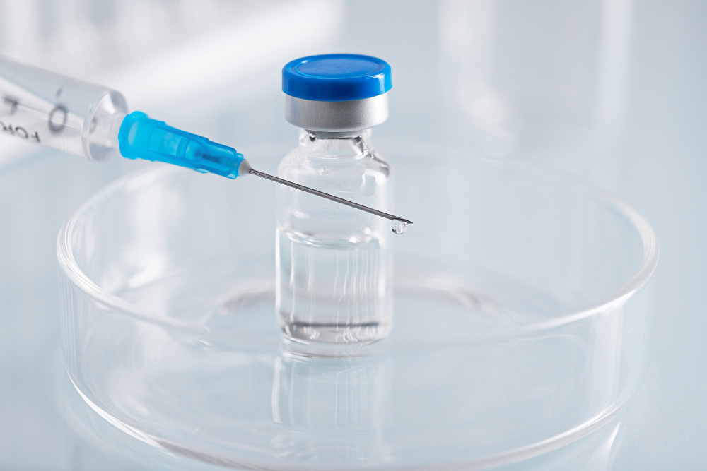 Editorial pharma image — air cargo containers